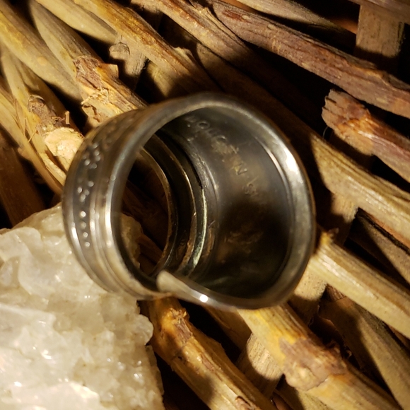 Handcrafted Gothic Boho Spiral Vintage Spoon Ring sz 5.5 - Picture 5 of 7